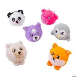 Slow-Rising Plush Animal Characters-12Pk
