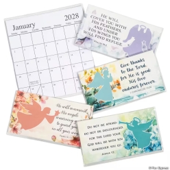 2027 - 2028 Religious Angels Pocket Calendars-12Pk