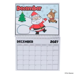 Colour Your Own 2027 Calendar