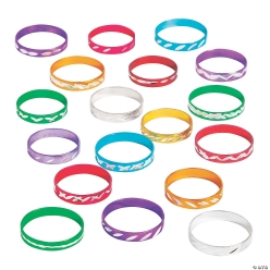 Metal Diamond Cut Rings - 48 Pack