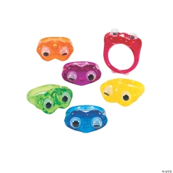 Wiggle Eye Rings 48 Pack