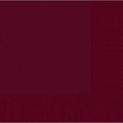 Burgundy Beverage Napkins - 50 Pack - 1 PK LEFT