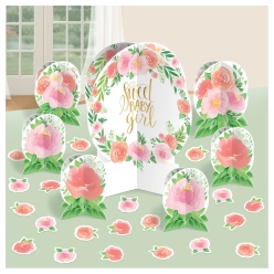 Floral Baby Shower 27 Piece Table Decor Kit