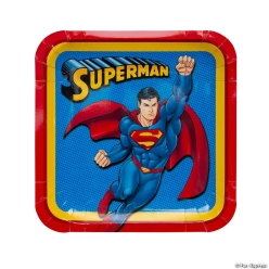 Superman Square Dinner Plate - 8Pk