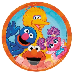 Sesame Street Character Dessert Plates - 8 PK