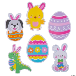 Easter Character Jumbo Vinyl Stickers-144Pk