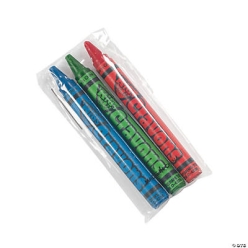 Bulk 3-Colour Wrapped Crayon Packs - 250pks