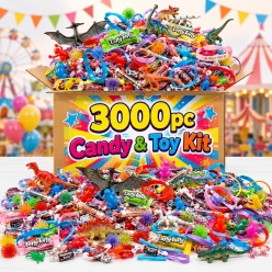 MASSIVE 3000 Pc Candy and Toy Kit
