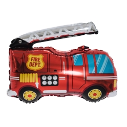 Fire Truck Supershape Foil Balloon