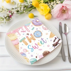 Two Sweet Dinner Napkins - 10 PK