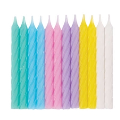50% OFF: Pastel Cake Candles - 24 PACK
