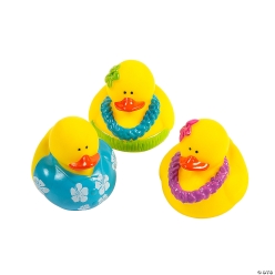 Luau Rubber Duckies 12 Pk