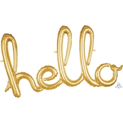 Hello Gold Script Phrase 39