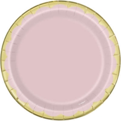Easter Pastel & Metallic Gold Dessert Plates - 8 PK