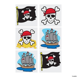 70% OFF: Pirate Tattoos - 72 PACK