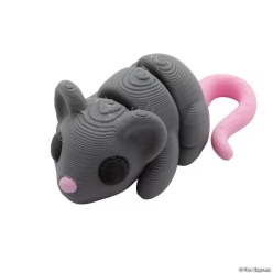 3D-Printed Plastic Segmented Mice Fidget Toys-12Pk