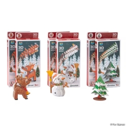 Christmas 3D Character Puzzle Set-6Pk