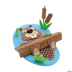 Woodland 3D Floating Beaver Craft Kit -12Pk
