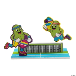 Pickles Playing Pickleball 3D Craft Kit-12Pk