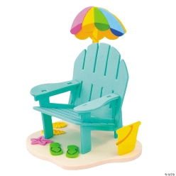 Summer Beach Chair 3D Craft Kit - 12Pk
