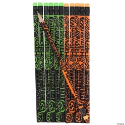 Happy Halloween Wood Pencils Assortment-24Pk
