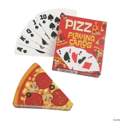 Pizza Styled Triangle Playing Cards - 12Pk