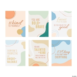 Positive Vibes Motivational Teen Posters Set-6Pk
