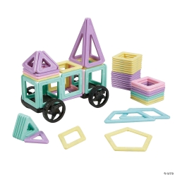 STEM Pastel Magnetic Building Tiles Set