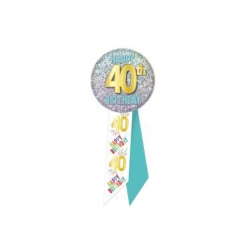 40th Birthday Prismatic Rosette