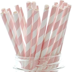 Light Pink Sturdy Straws - 10 PK