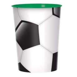 Soccer Ball 16 oz. Hard Plastic Keepsake Cup