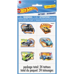 Hot Wheels Tattoos - 24 PACK