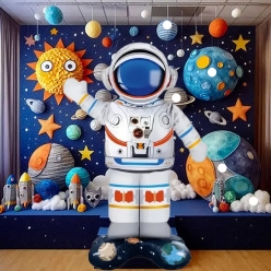 *Space Astronaut 88cm Stand Up Airfill Balloon