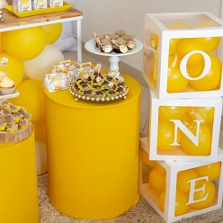 55% OFF: ONE Balloon Boxes w/Yellow Balloons