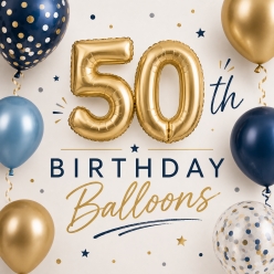50TH Birthday Balloons