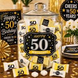 50th Birthday Buttermints - 108Pk