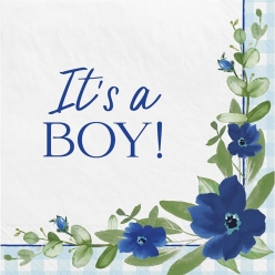 Baby in Bloom It's A Boy Dinner Napkins - 16 PK