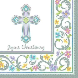 65% OFF: Christening Napkins BIG 36 PK
