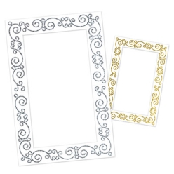 Silver & Gold 2-Sided Glittered Photo Fun Frame