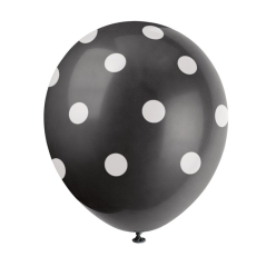 Black Polka Dot 12