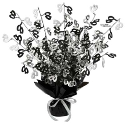 40th Birthday Black Gleam 'N Burst Centerpiece 15