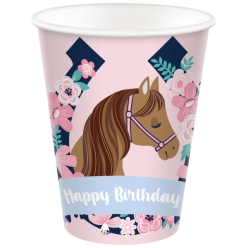 Fancy Horse Party Cups - 8 Pack