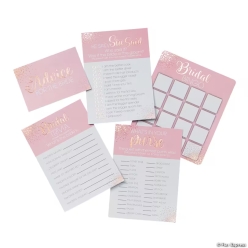 Bridal Shower 5 Game Activity Pack