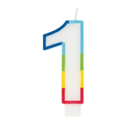 70% OFF: Number 1 Rainbow Cake Candle