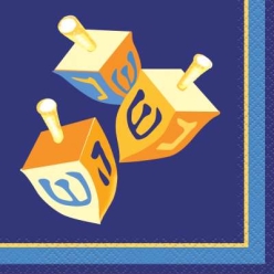 Happy Hanukkah Beverage Napkins - 16pk