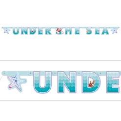 Little Mermaid 6 FOOT Jointed Birthday Banner
