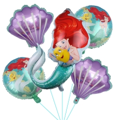 Ariel Little Mermaid Deluxe Balloon Bouquet