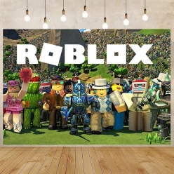 Roblox Giant FABRIC Keepsake Backdrop w/Grommets