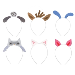 Farm Animal Party Headbands 6PK