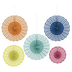 Pool Party Large Fans - 5 PACK